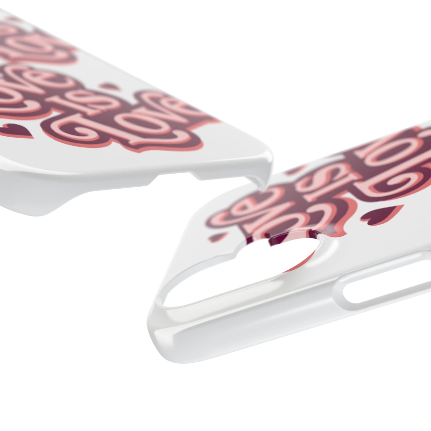 Love is Love Slim Phone Case - Stylish, Heartfelt Design for All Occasions
