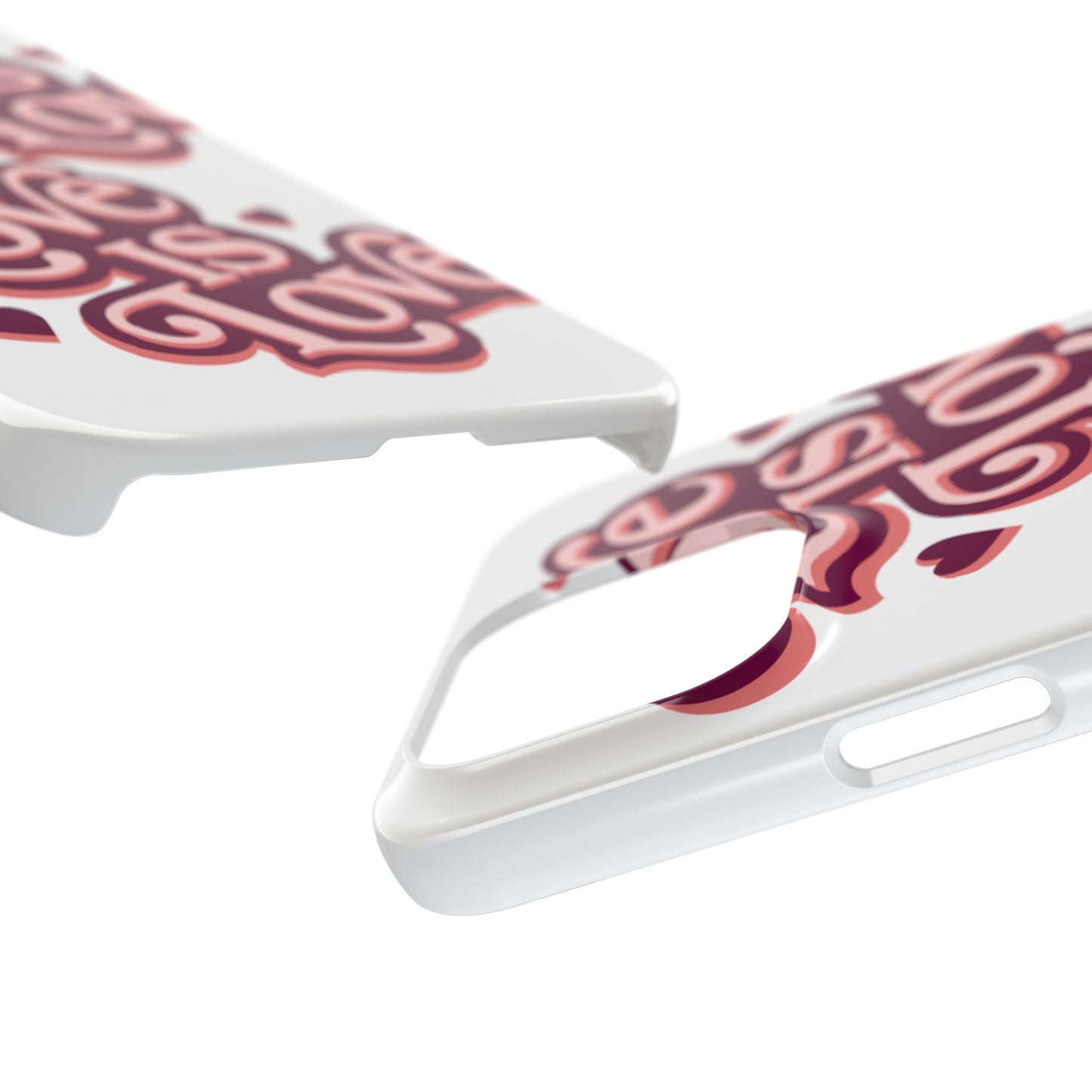 Love is Love Slim Phone Case - Stylish, Heartfelt Design for All Occasions