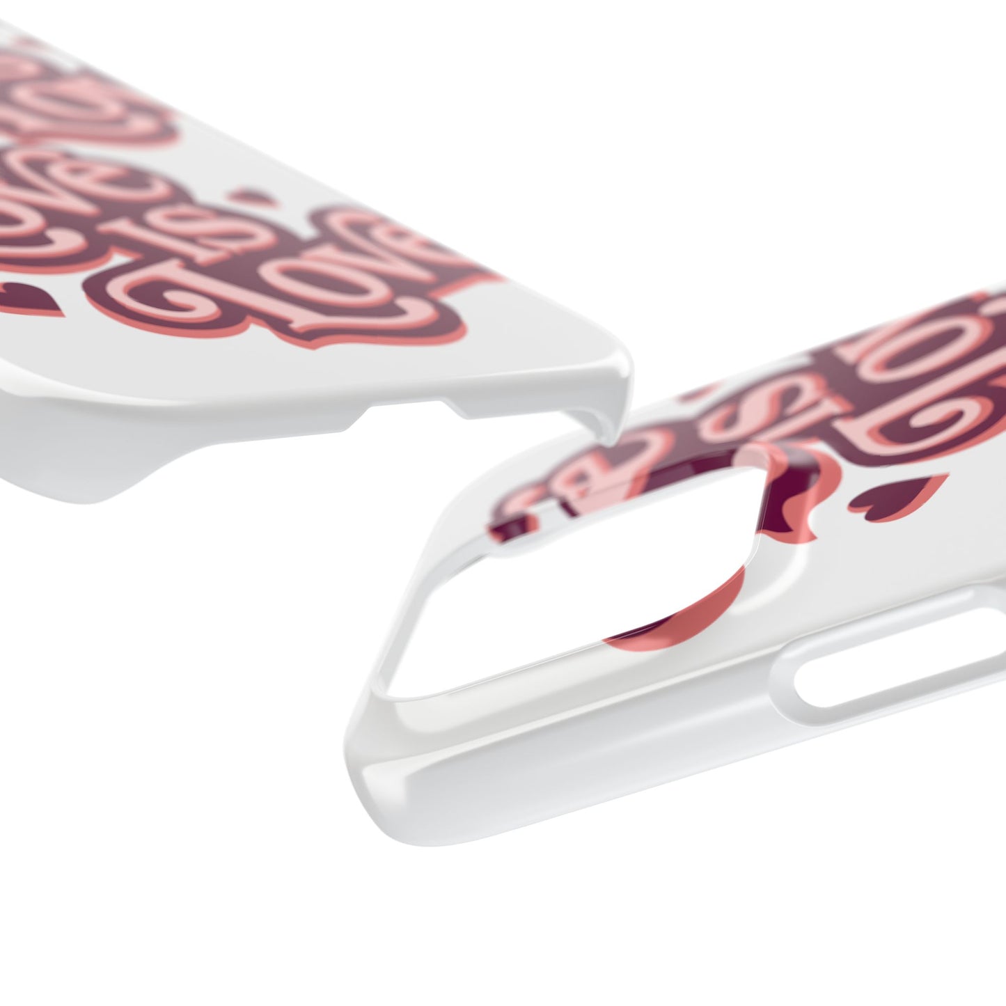 Love is Love Slim Phone Case - Stylish, Heartfelt Design for All Occasions