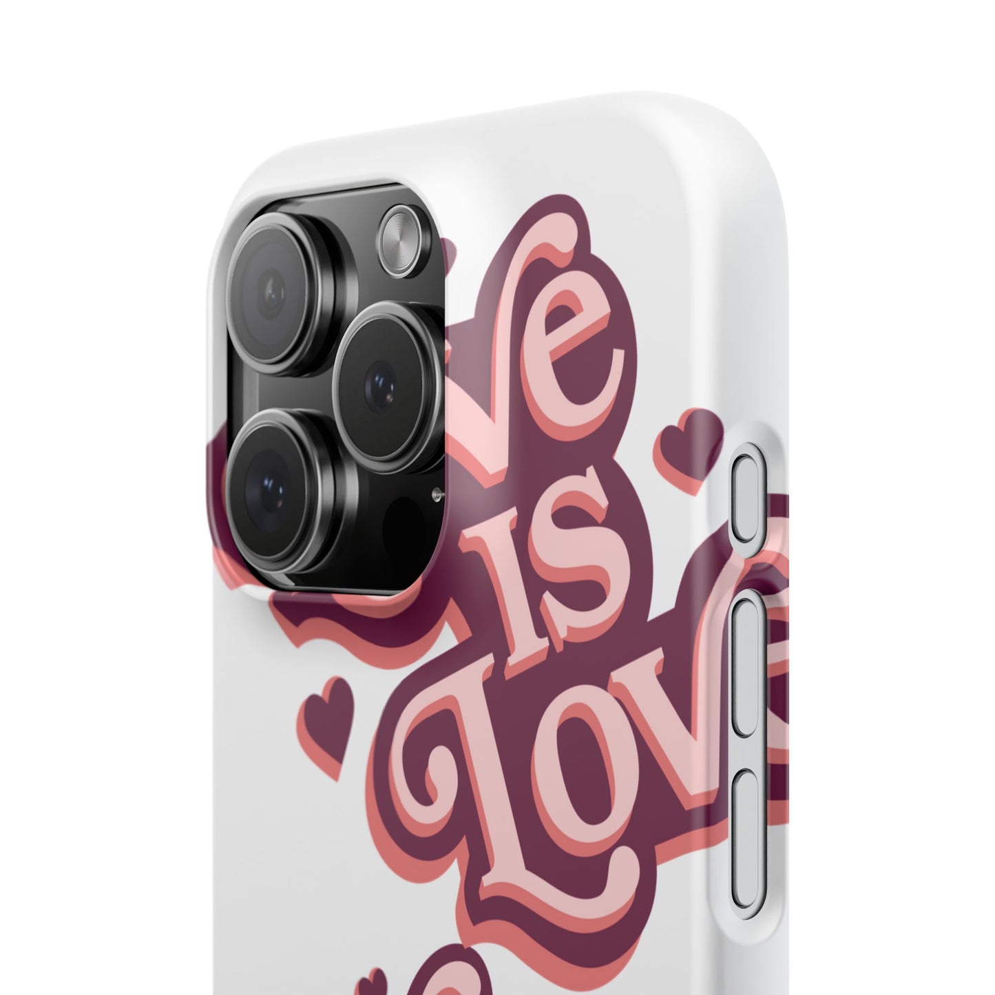 Love is Love Slim Phone Case - Stylish, Heartfelt Design for All Occasions