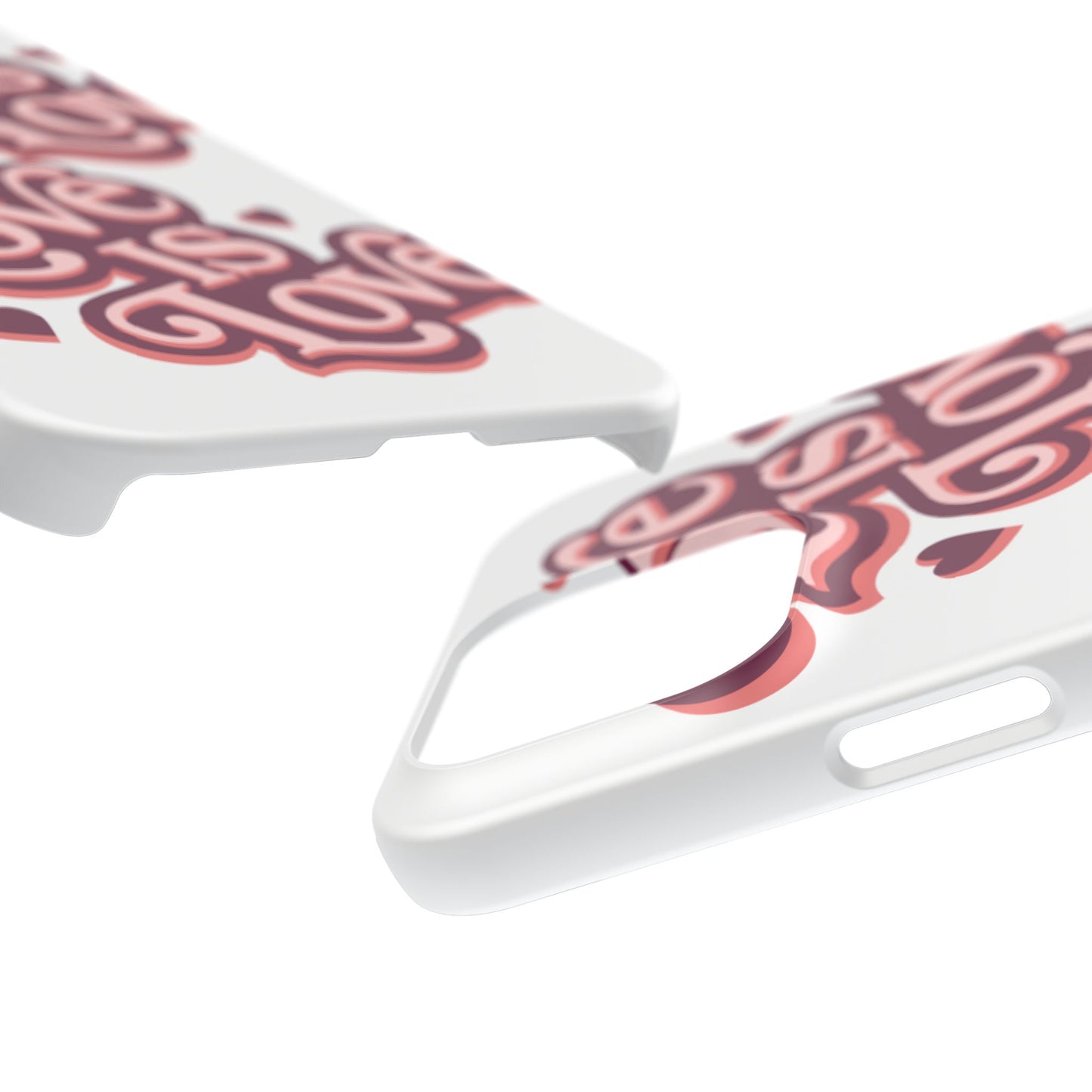 Love is Love Slim Phone Case - Stylish, Heartfelt Design for All Occasions