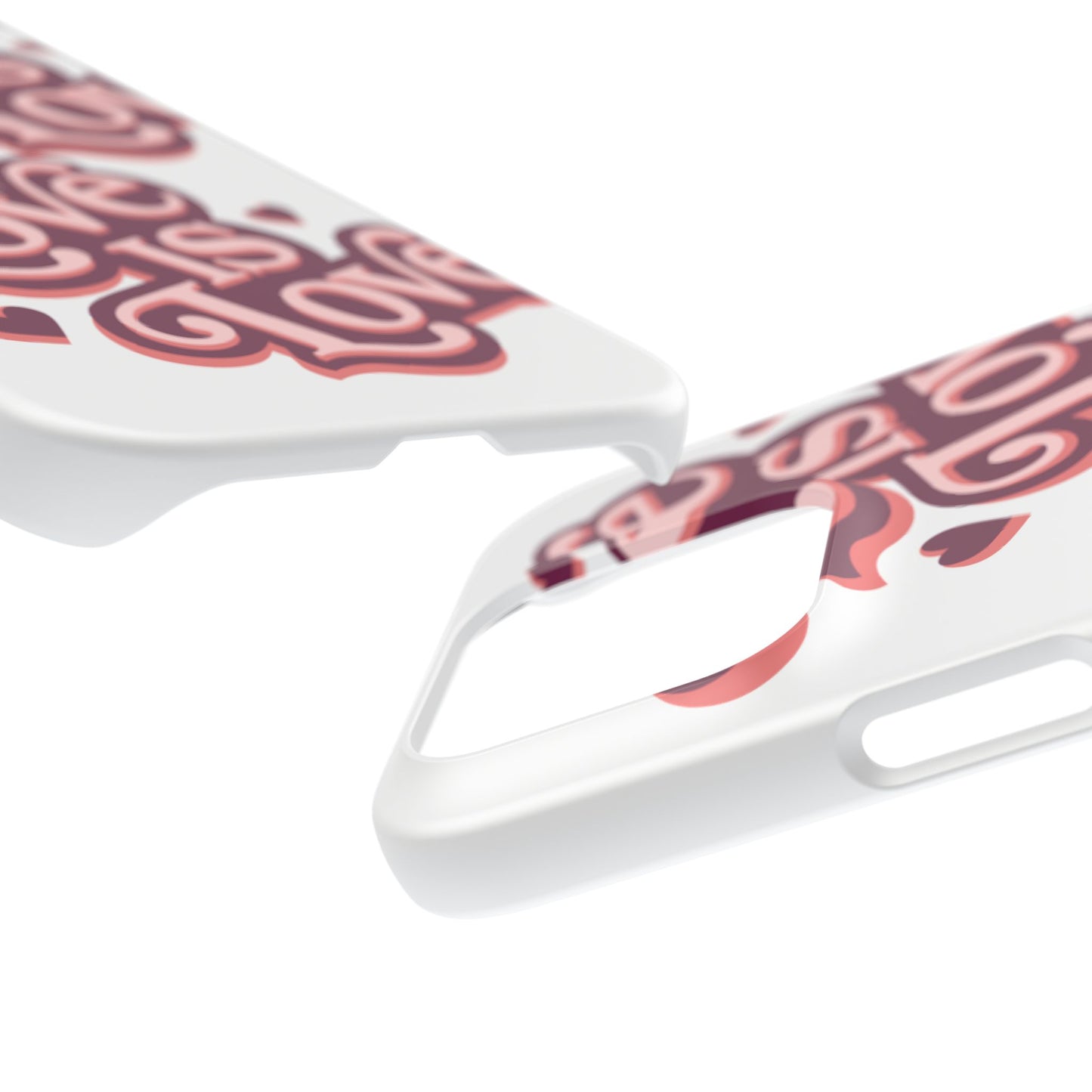Love is Love Slim Phone Case - Stylish, Heartfelt Design for All Occasions
