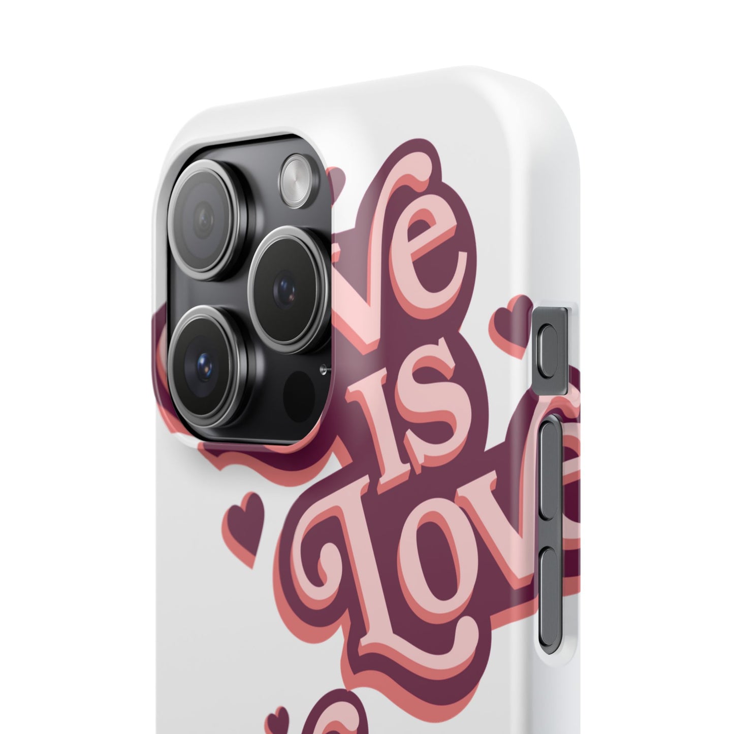 Love is Love Slim Phone Case - Stylish, Heartfelt Design for All Occasions