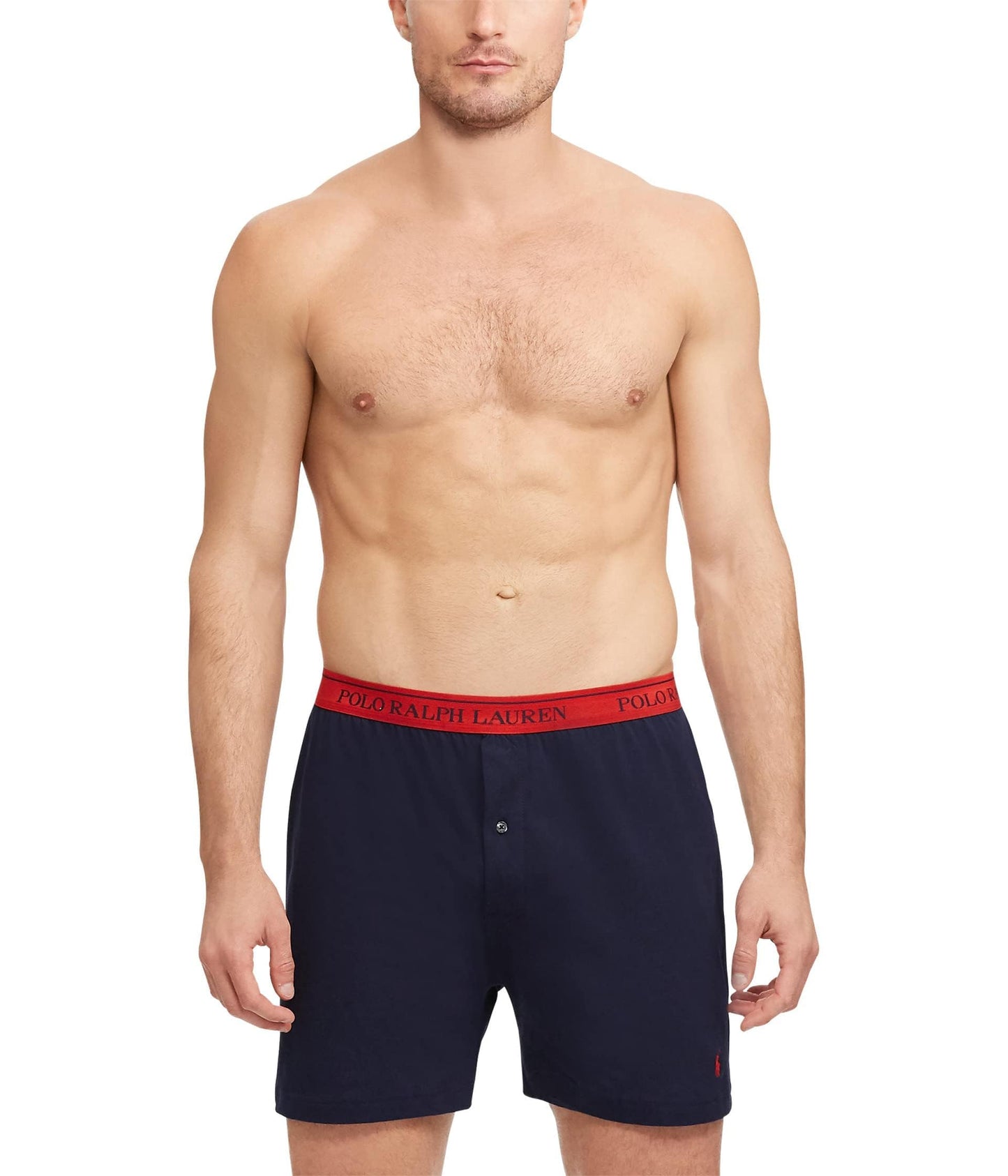 POLO RALPH LAUREN Men's Classic Fit Cotton Knit Boxers, 3 Pack