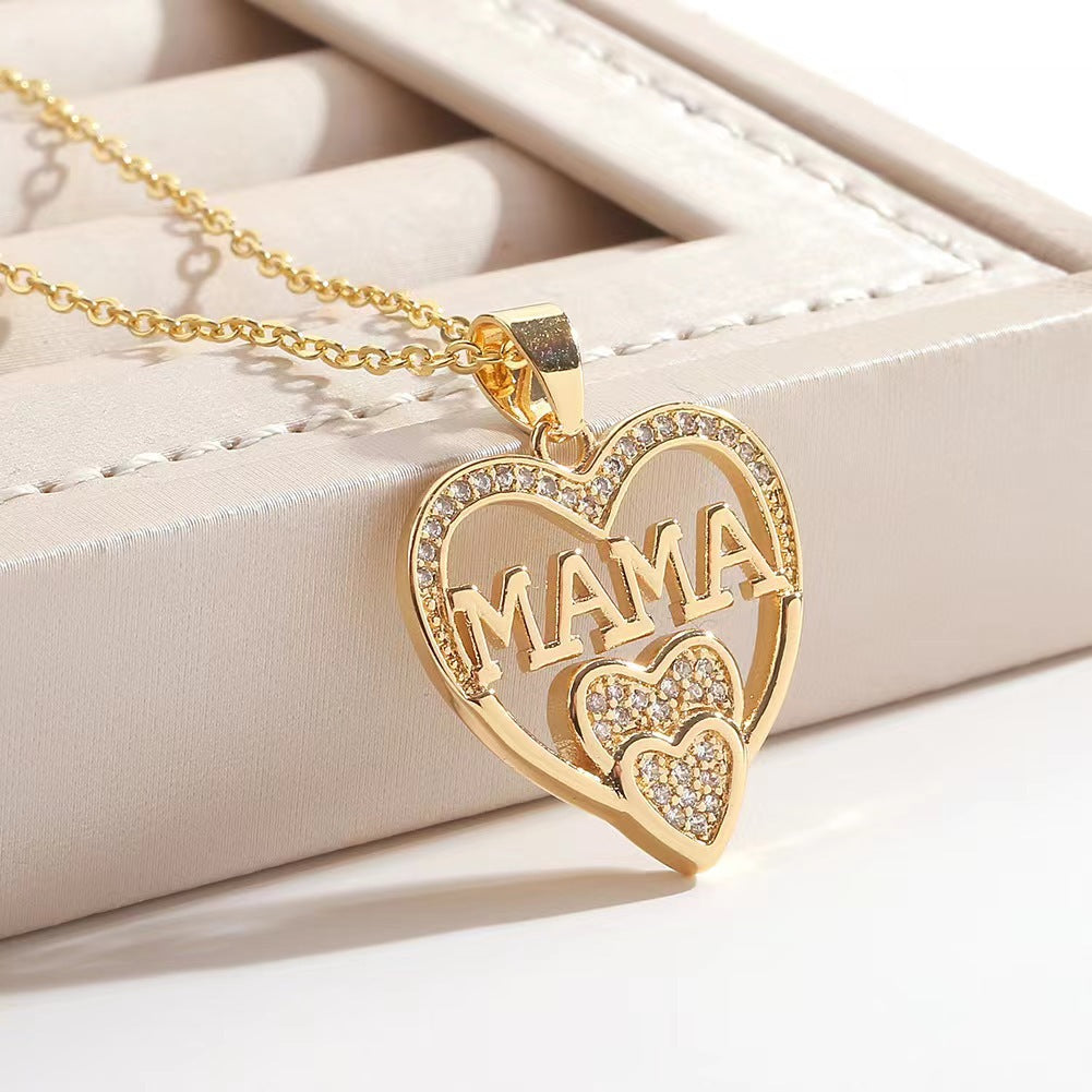 women's love necklace MOM pendant