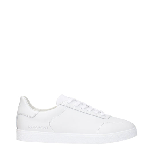 Givenchy White Leather Low Top Sneakers