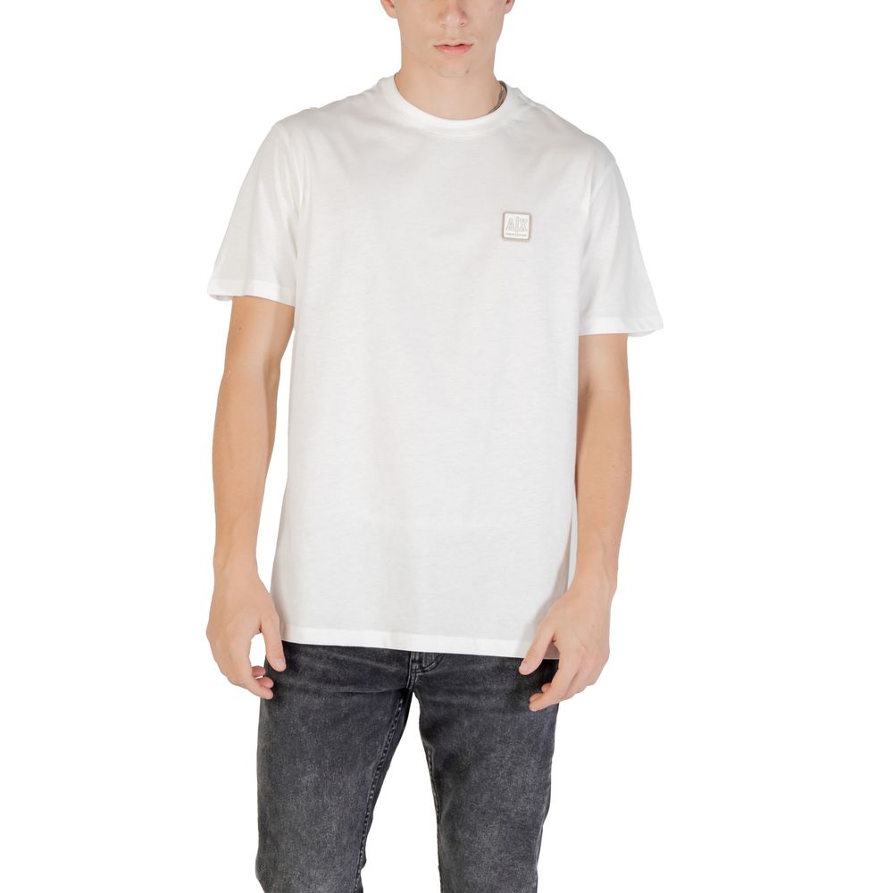 Armani Exchange White Cotton T-Shirt