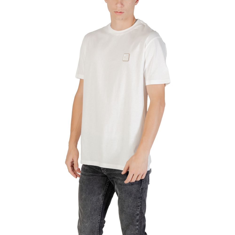 Armani Exchange White Cotton T-Shirt