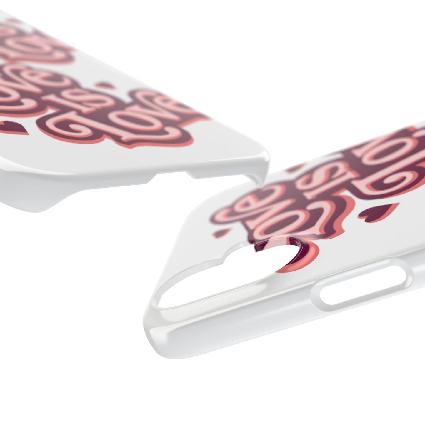 Love is Love Slim Phone Case - Stylish, Heartfelt Design for All Occasions
