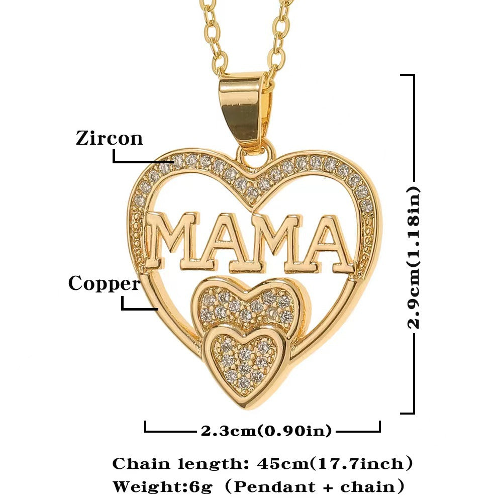 women's love necklace MOM pendant