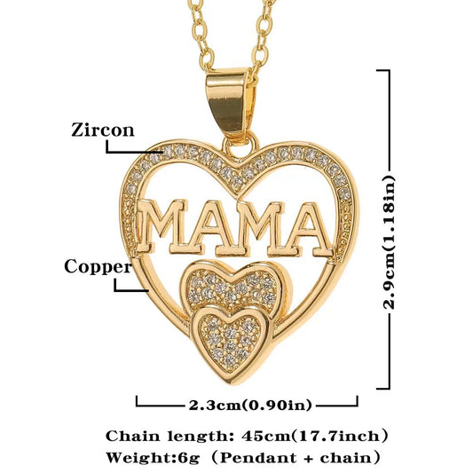 women's love necklace MOM pendant