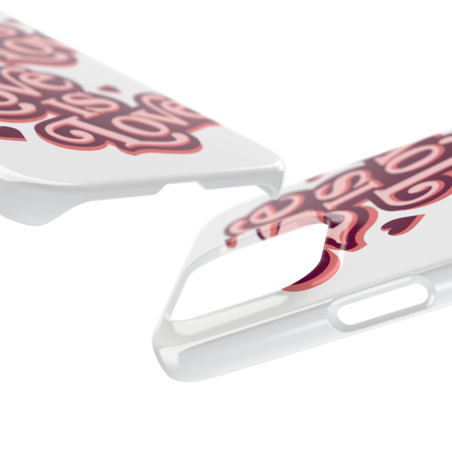 Love is Love Slim Phone Case - Stylish, Heartfelt Design for All Occasions