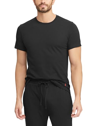POLO RALPH LAUREN Men's Classic Fit Cotton Crew Undershirts, 3 Pack