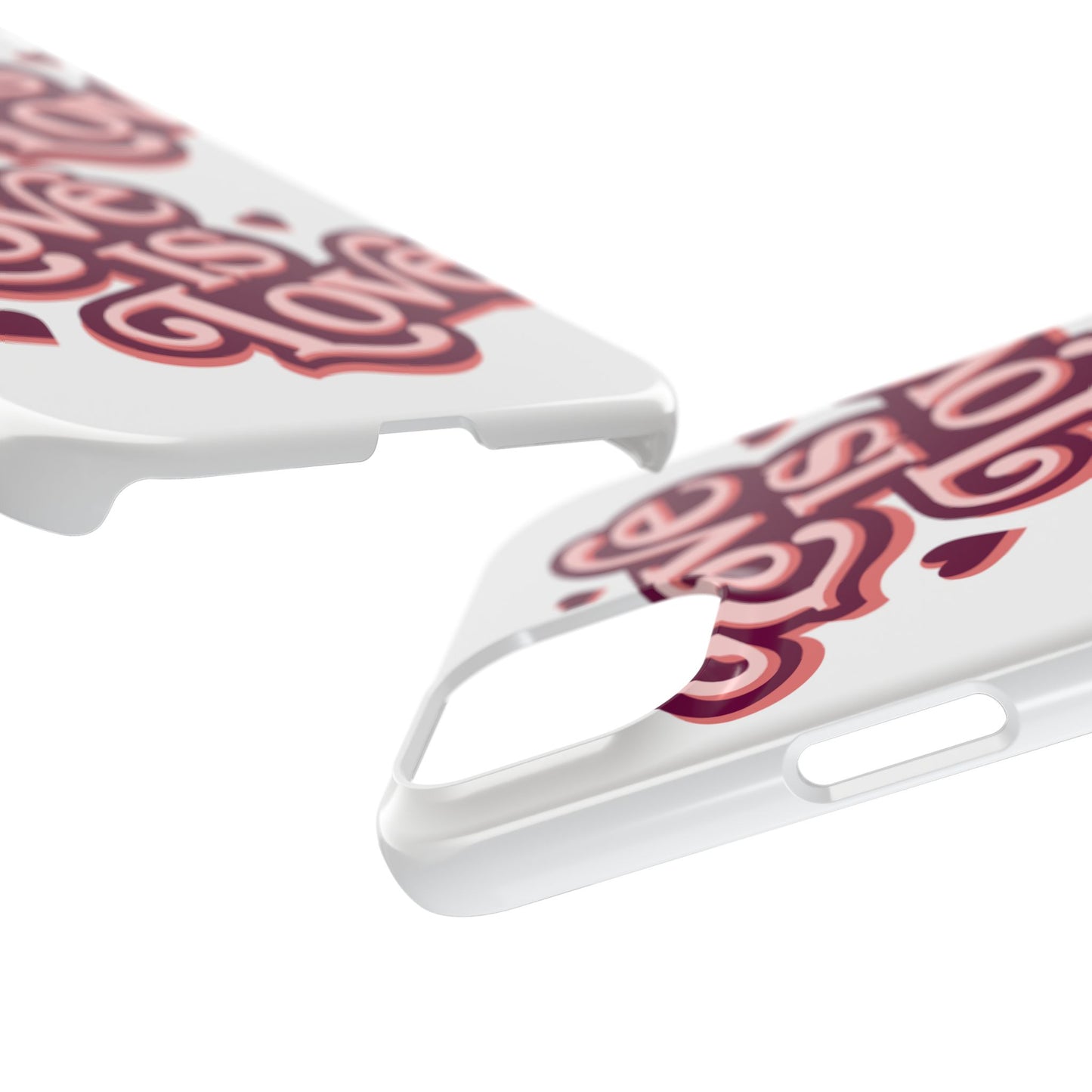 Love is Love Slim Phone Case - Stylish, Heartfelt Design for All Occasions