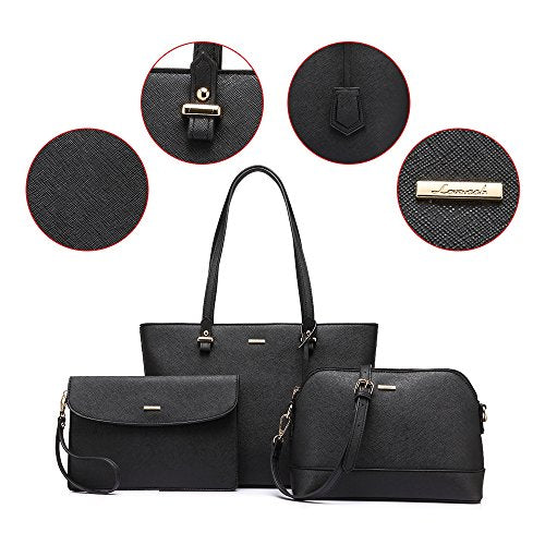 Handbags for Women Shoulder Bags Tote Satchel Hobo 3pcs Purse Set