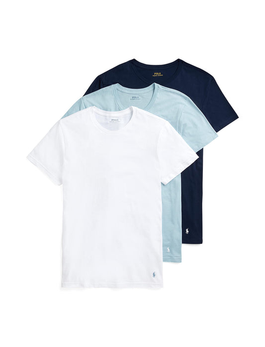POLO RALPH LAUREN Men's Classic Fit Cotton Crew Undershirts, 3 Pack