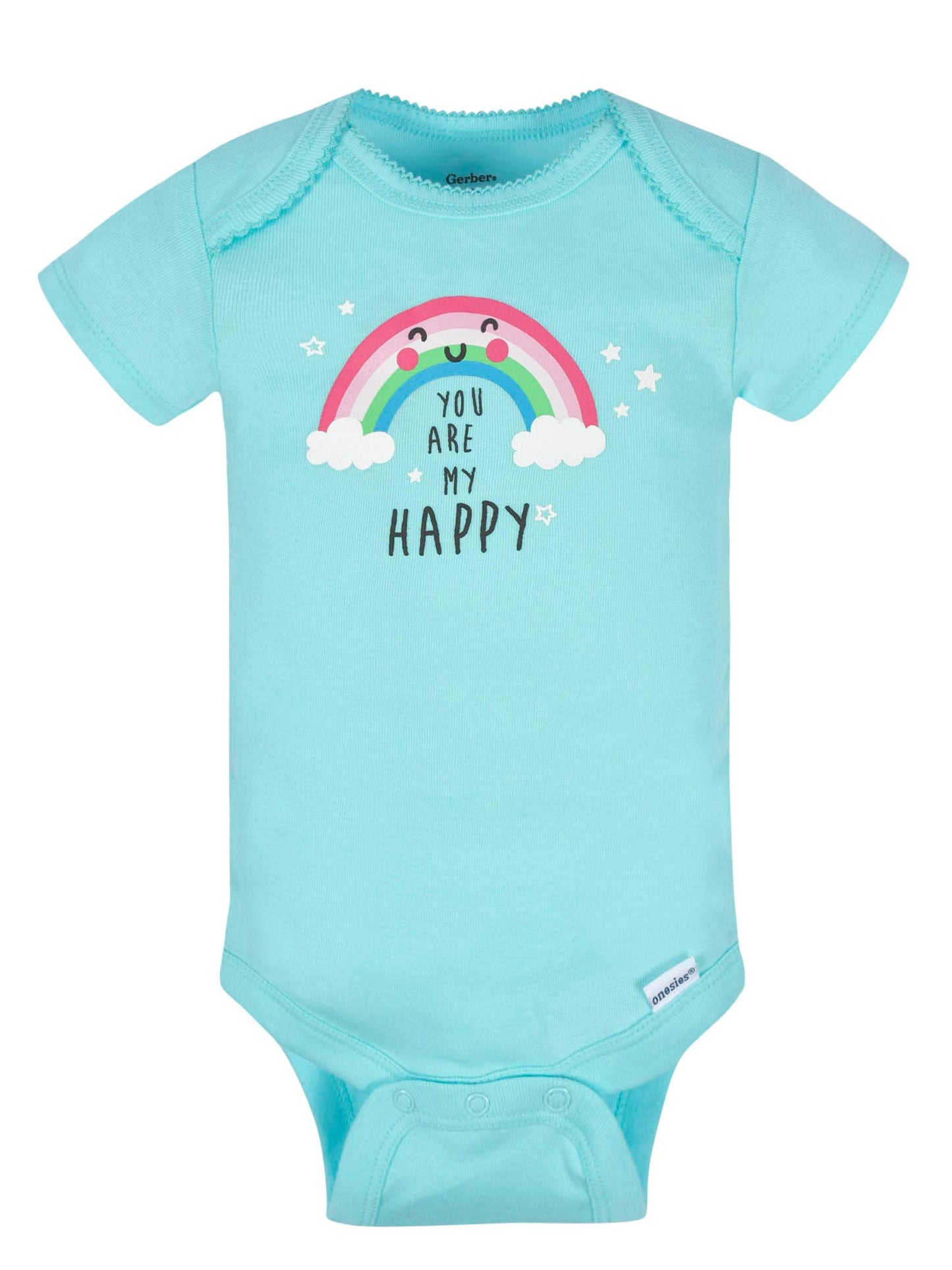 Gerber Baby Girls' 8-Pack Short Sleeve Onesies Bodysuits