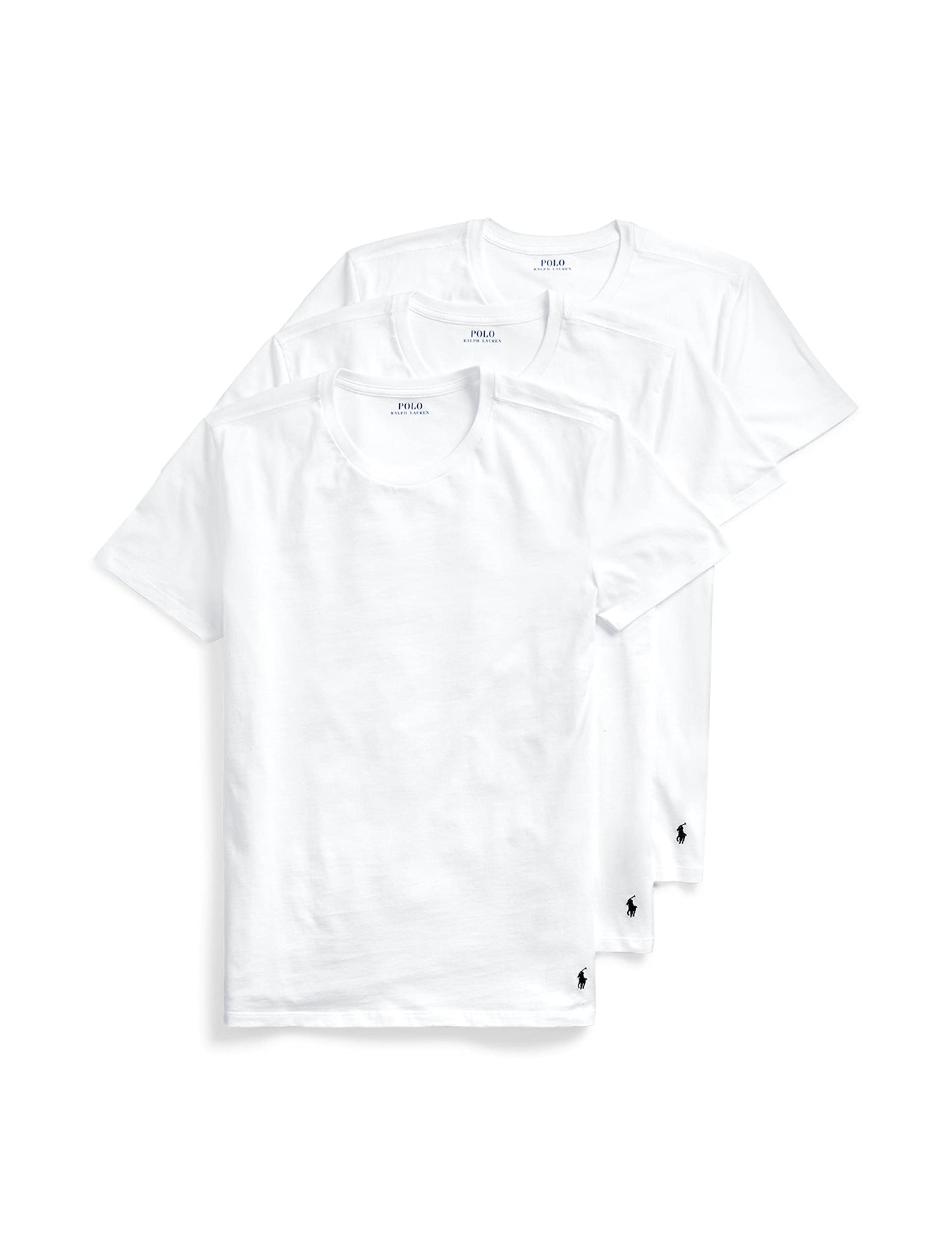 POLO RALPH LAUREN Men's Classic Fit Cotton Crew Undershirts, 3 Pack