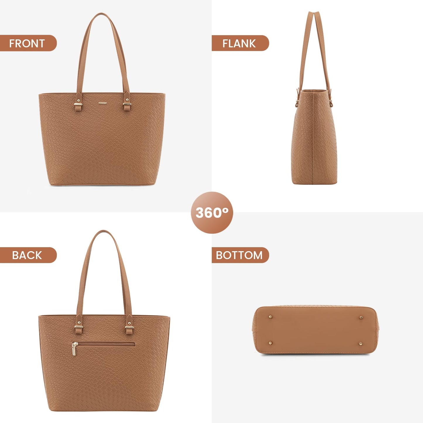 Handbags for Women Shoulder Bags Tote Satchel Hobo 3pcs Purse Set