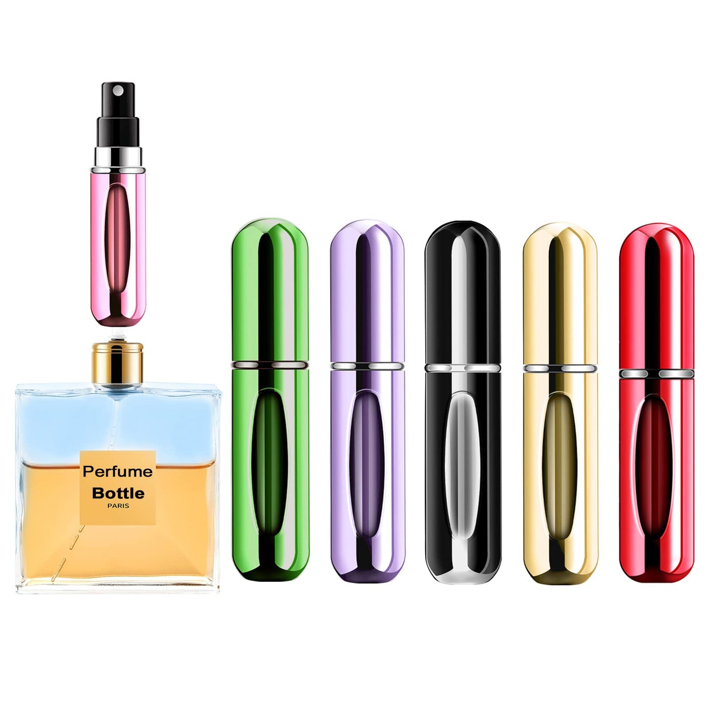 Mini Refillable Perfume Portable Atomizer Bottle Refillable Perfume Spray, Refill Pump Case for Traveling and Outgoing