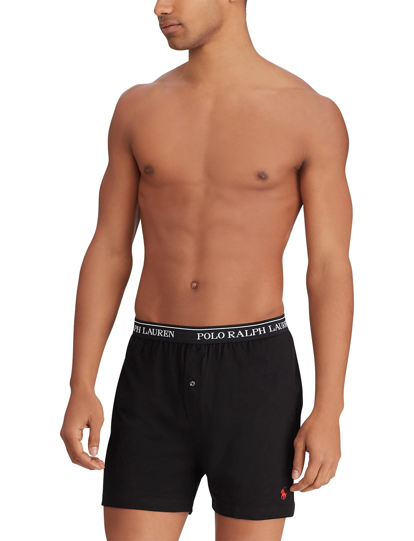 POLO RALPH LAUREN Men's Classic Fit Cotton Knit Boxers, 3 Pack