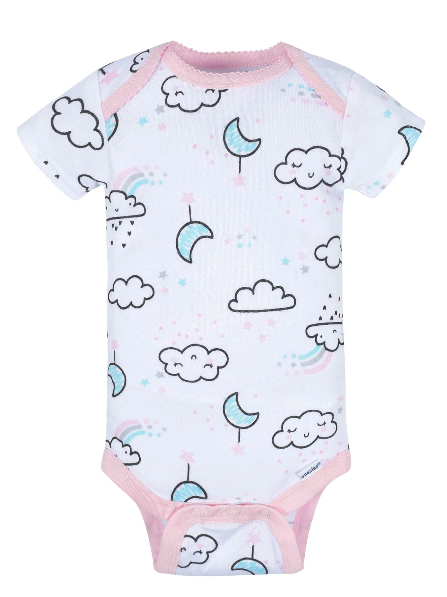 Gerber Baby Girls' 8-Pack Short Sleeve Onesies Bodysuits