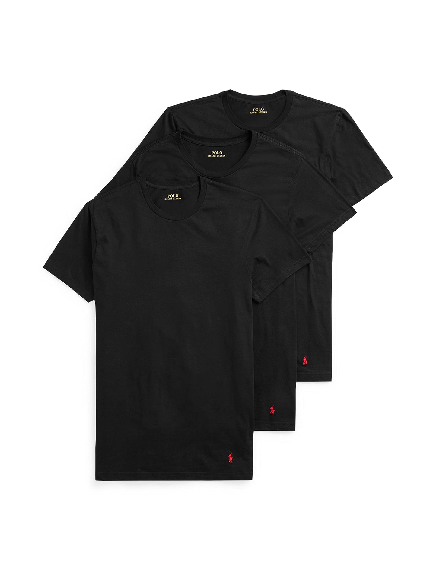 POLO RALPH LAUREN Men's Classic Fit Cotton Crew Undershirts, 3 Pack