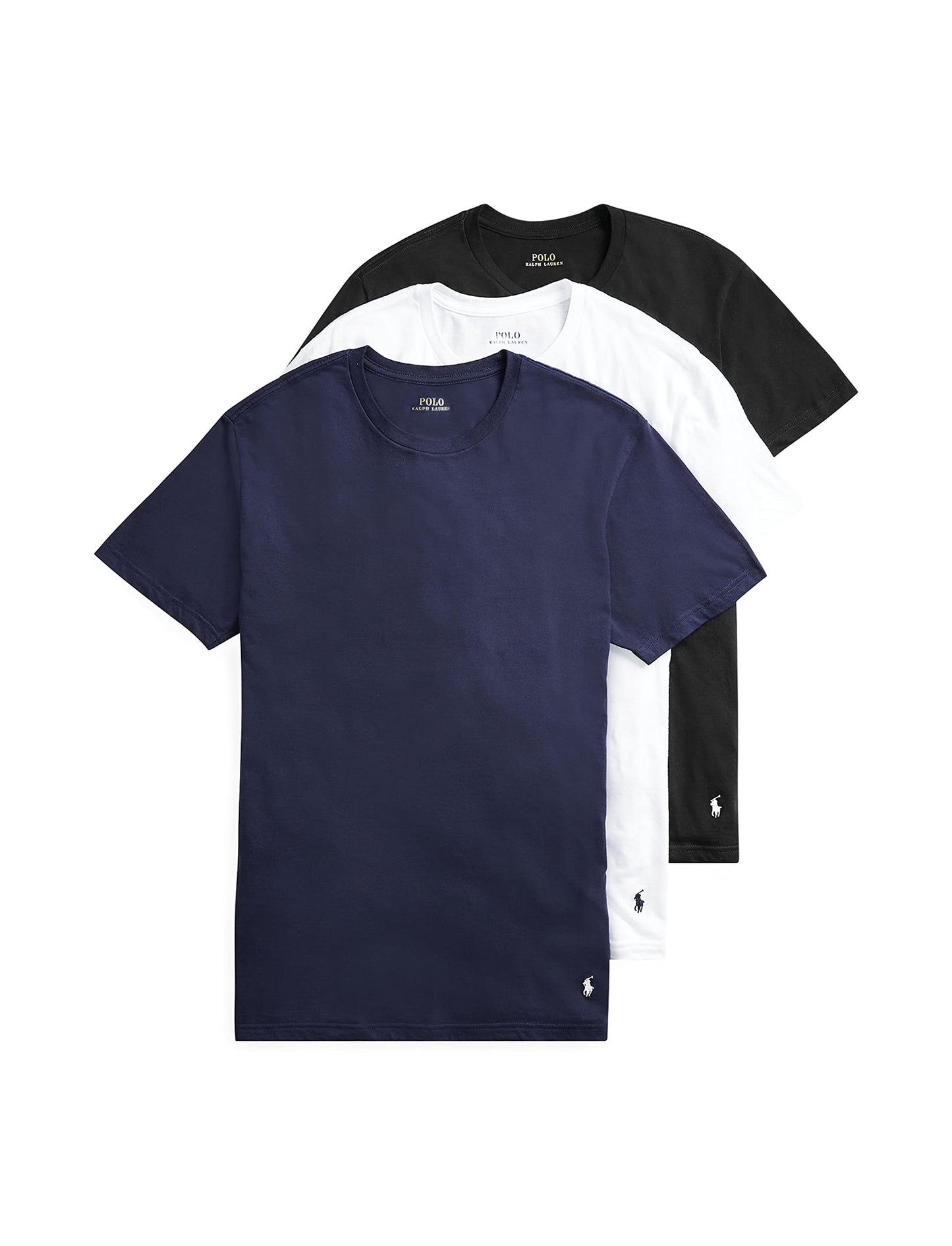 POLO RALPH LAUREN Men's Classic Fit Cotton Crew Undershirts, 3 Pack