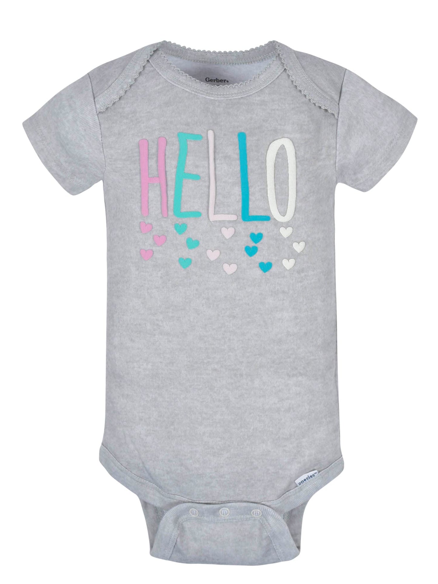 Gerber Baby Girls' 8-Pack Short Sleeve Onesies Bodysuits