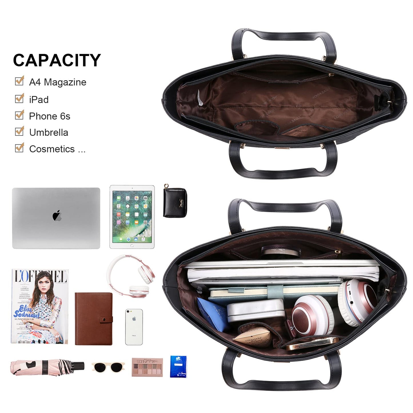 Handbags for Women Shoulder Bags Tote Satchel Hobo 3pcs Purse Set