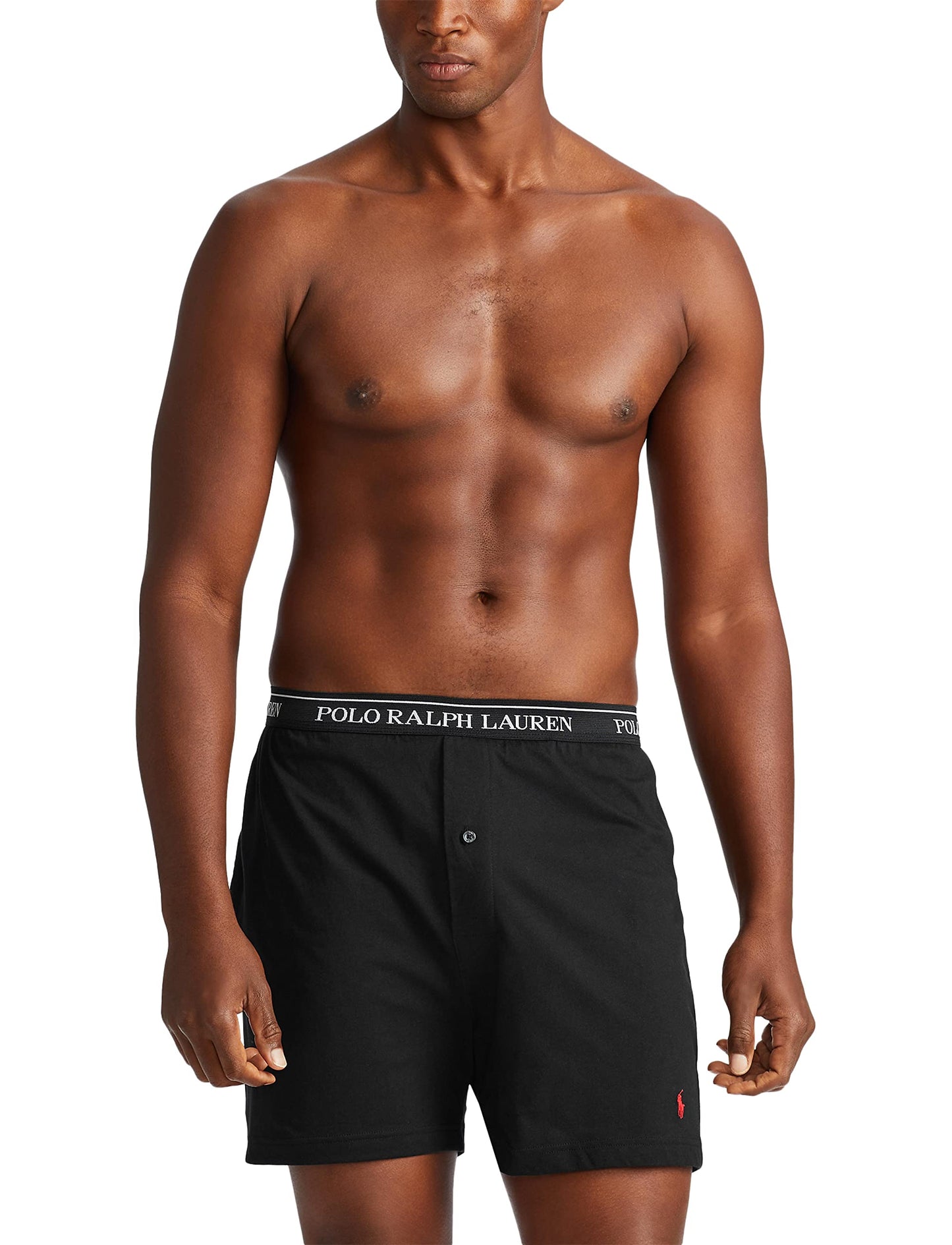 POLO RALPH LAUREN Men's Classic Fit Cotton Knit Boxers, 3 Pack