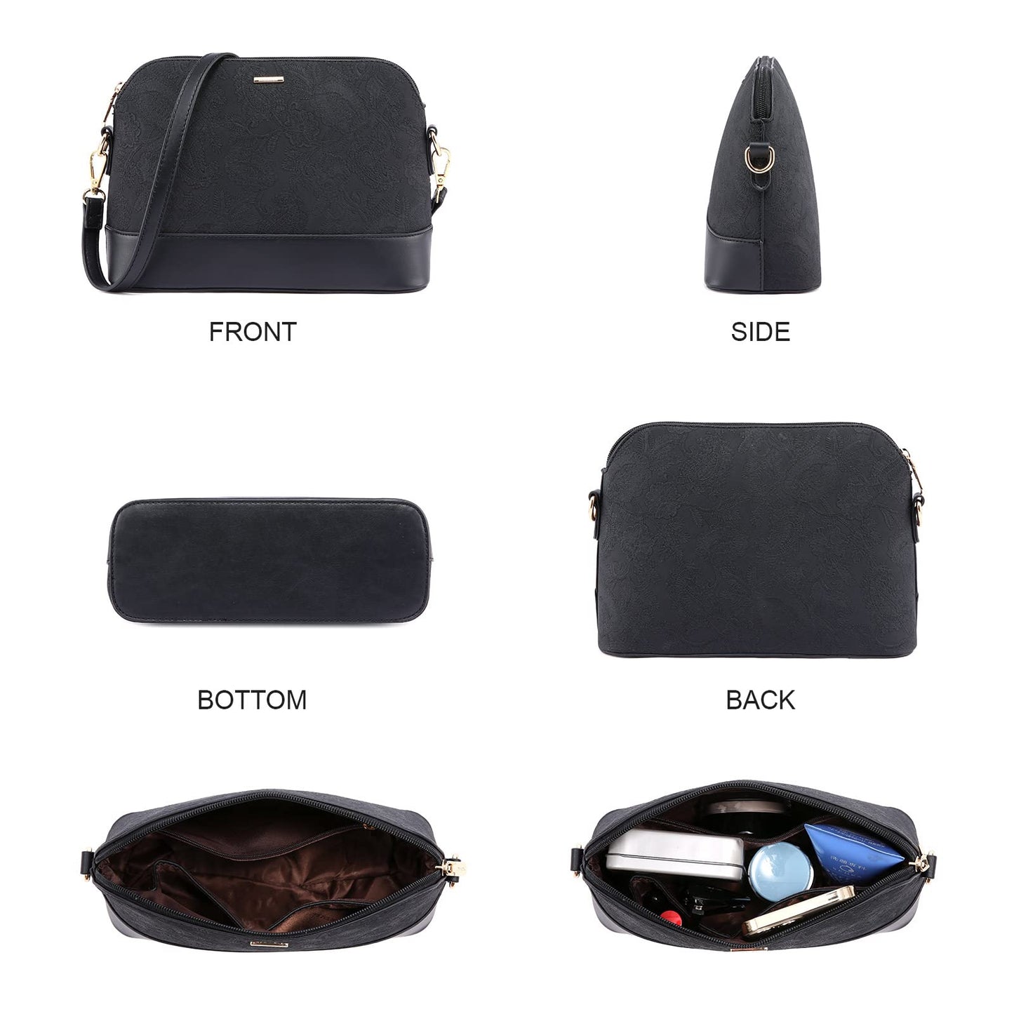 Handbags for Women Shoulder Bags Tote Satchel Hobo 3pcs Purse Set