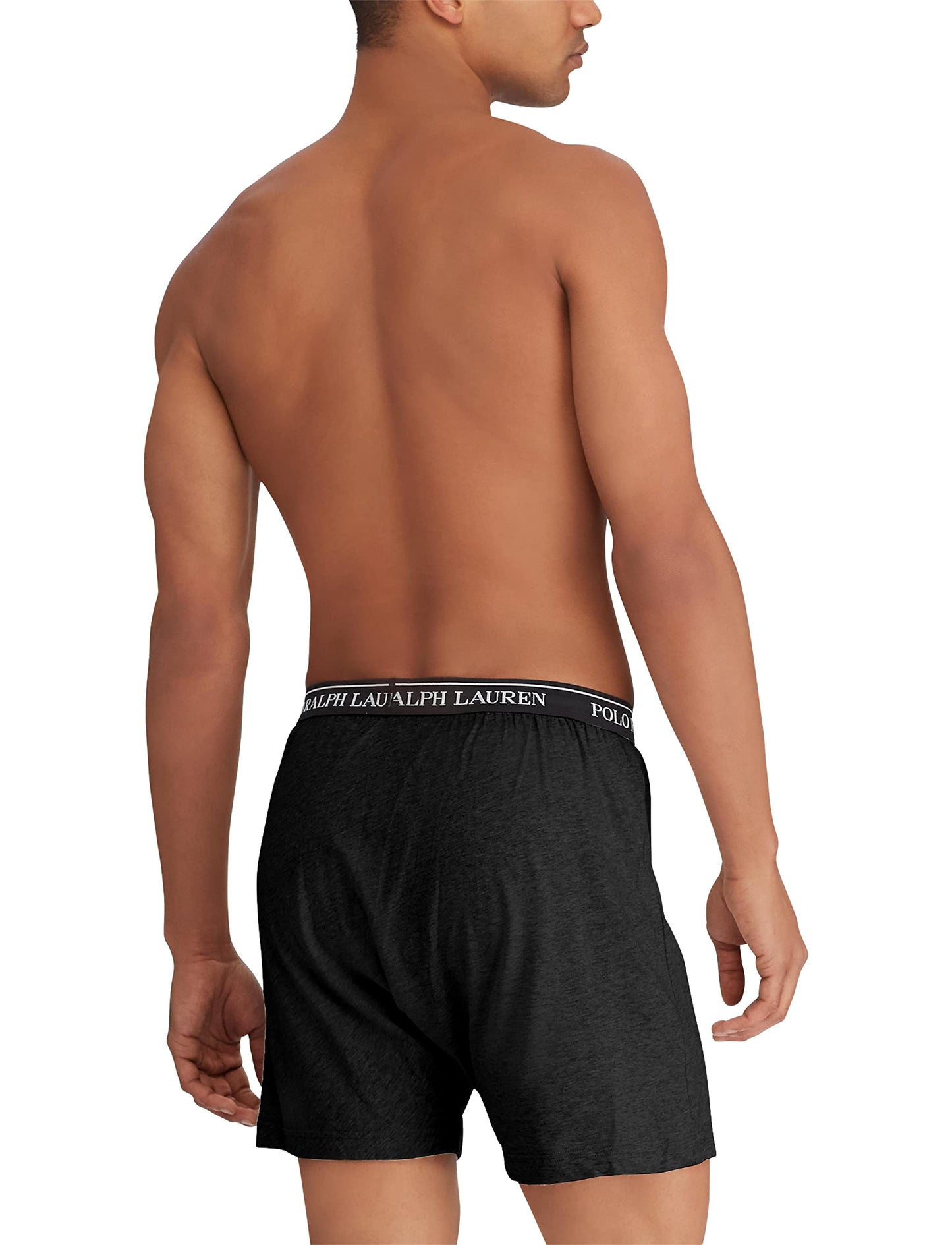 POLO RALPH LAUREN Men's Classic Fit Cotton Knit Boxers, 3 Pack