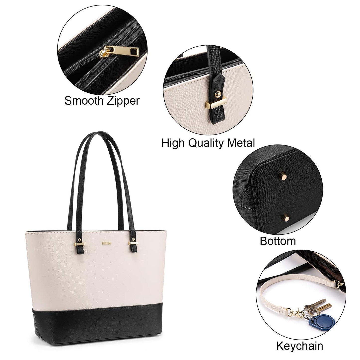 Handbags for Women Shoulder Bags Tote Satchel Hobo 3pcs Purse Set