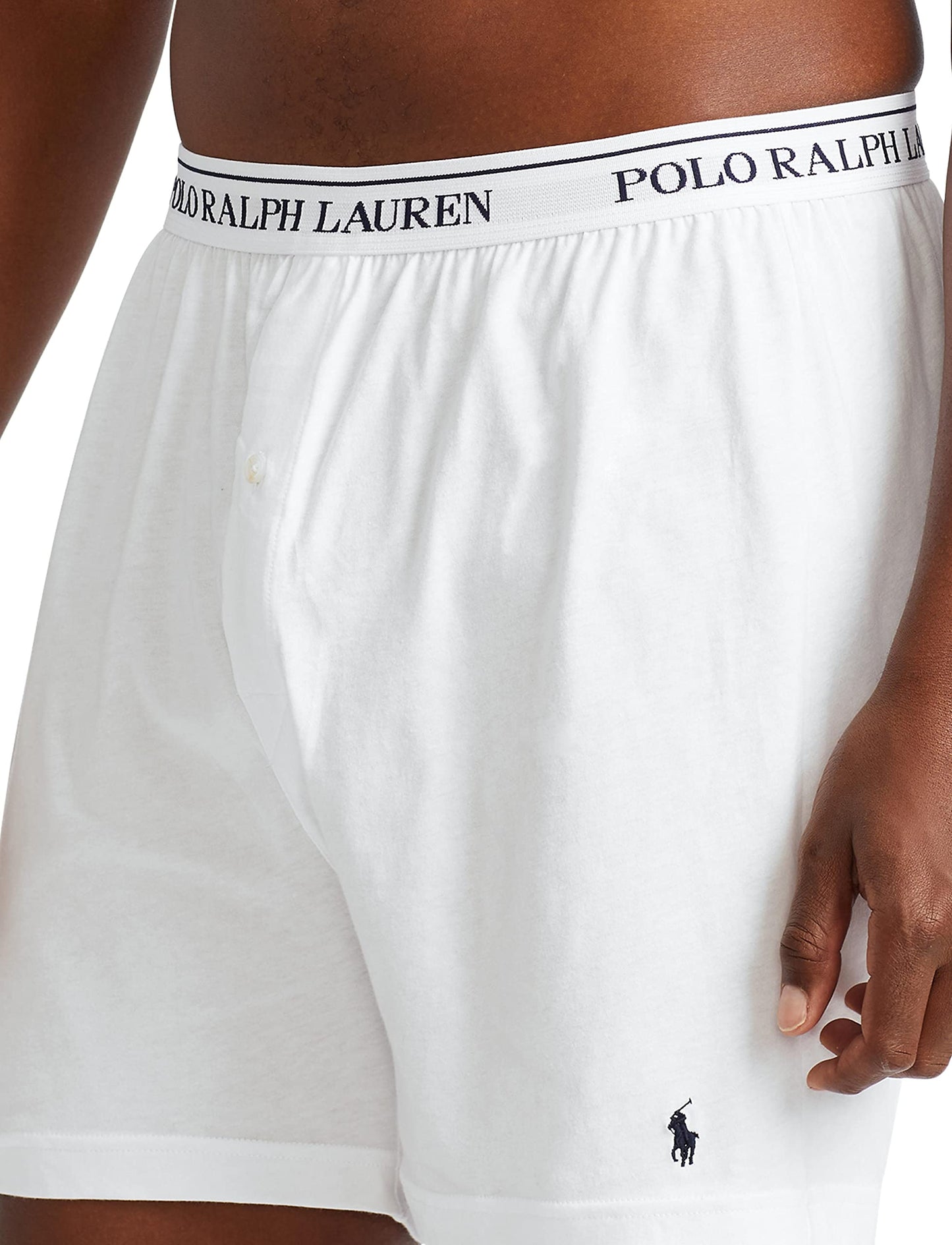 POLO RALPH LAUREN Men's Classic Fit Cotton Knit Boxers, 3 Pack