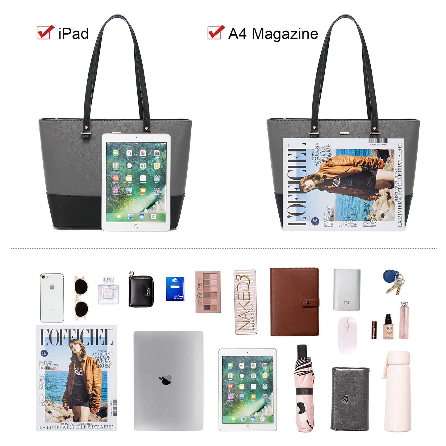 Handbags for Women Shoulder Bags Tote Satchel Hobo 3pcs Purse Set