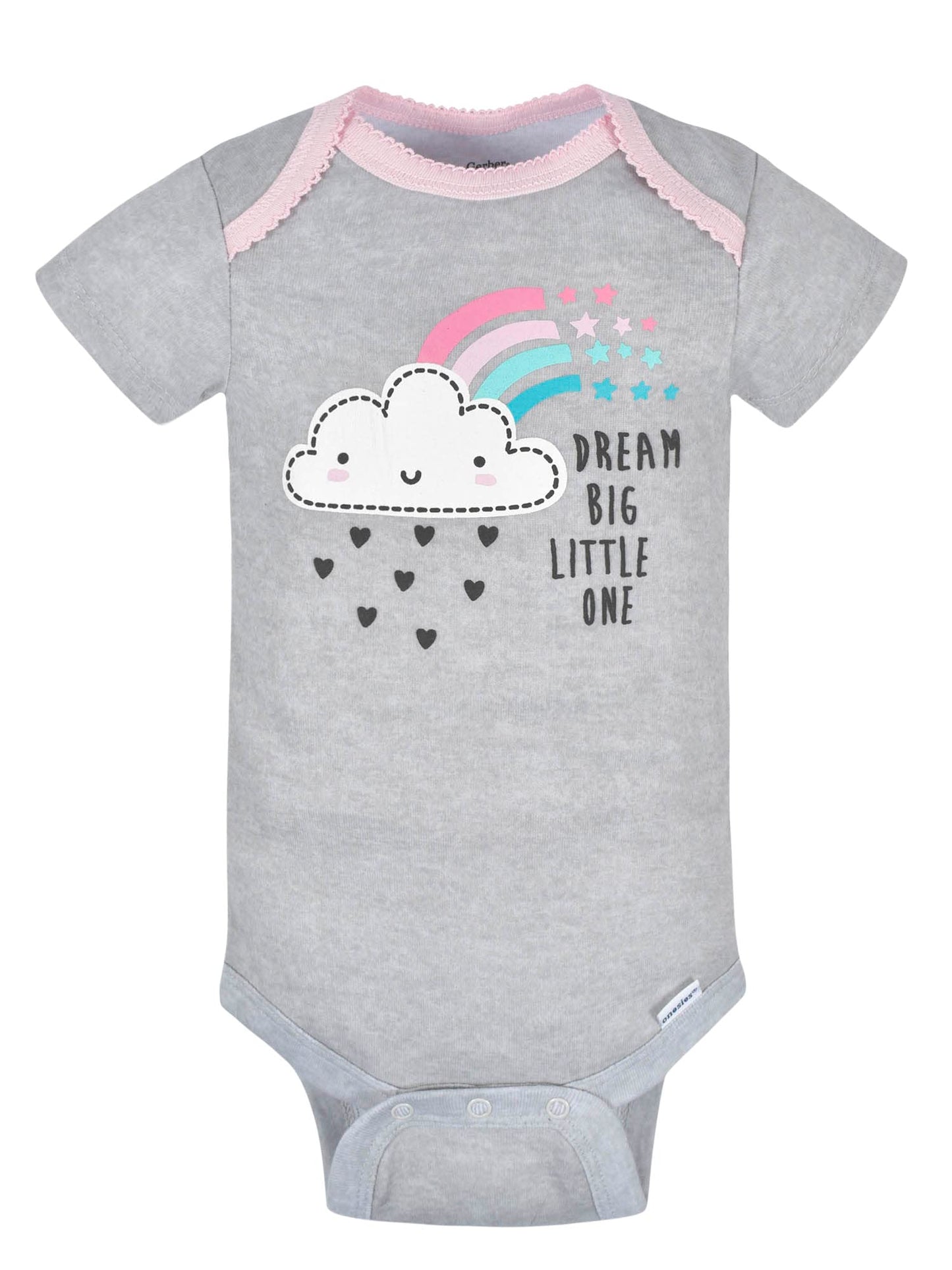 Gerber Baby Girls' 8-Pack Short Sleeve Onesies Bodysuits