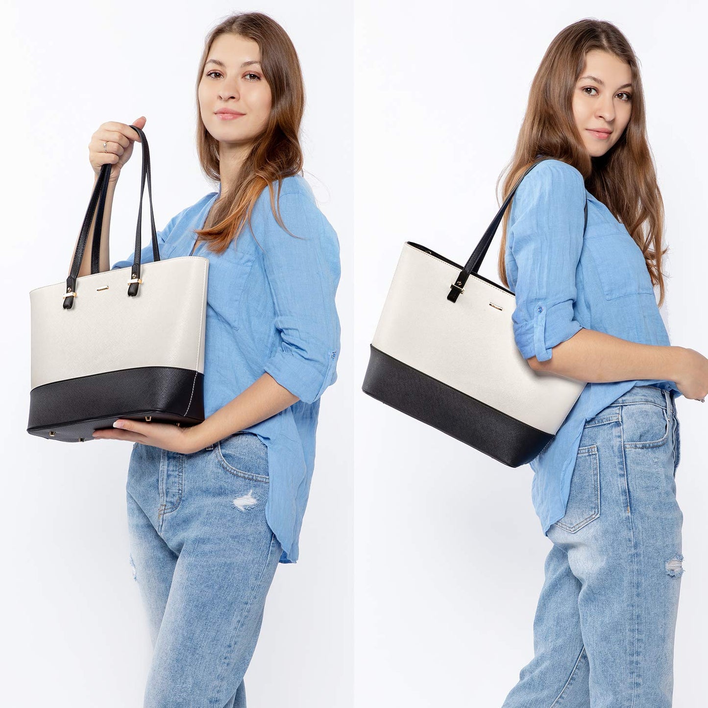 Handbags for Women Shoulder Bags Tote Satchel Hobo 3pcs Purse Set