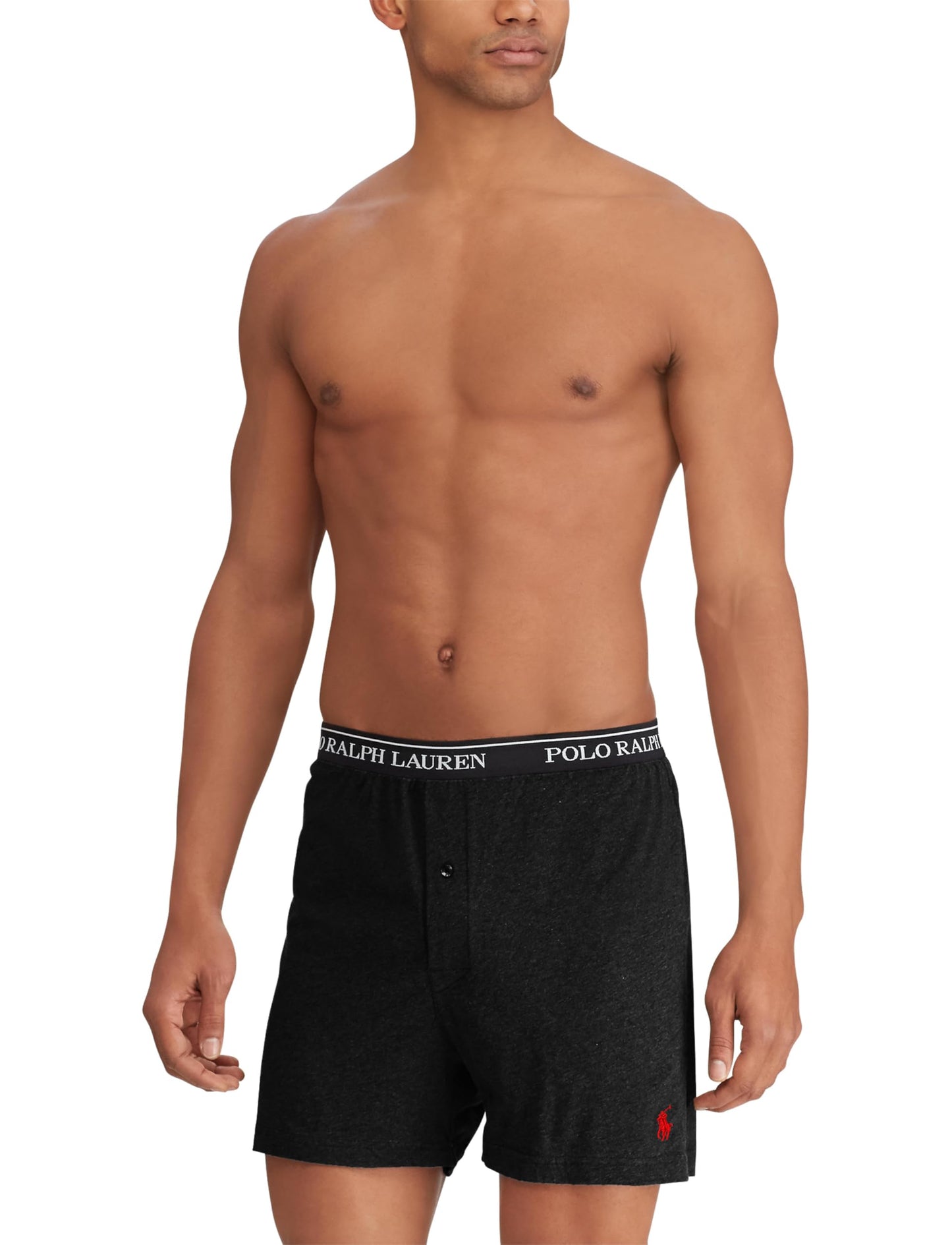 POLO RALPH LAUREN Men's Classic Fit Cotton Knit Boxers, 3 Pack