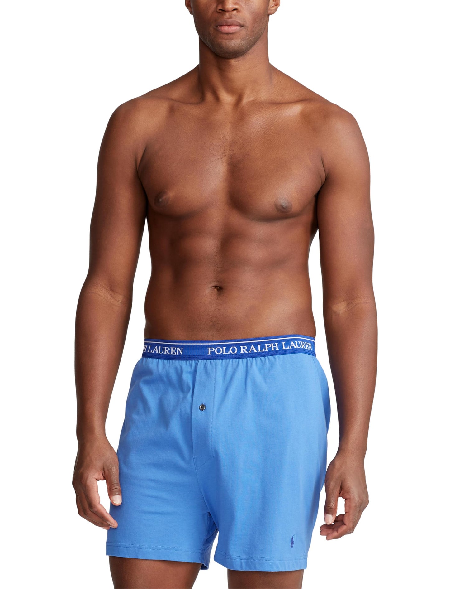 POLO RALPH LAUREN Men's Classic Fit Cotton Knit Boxers, 3 Pack