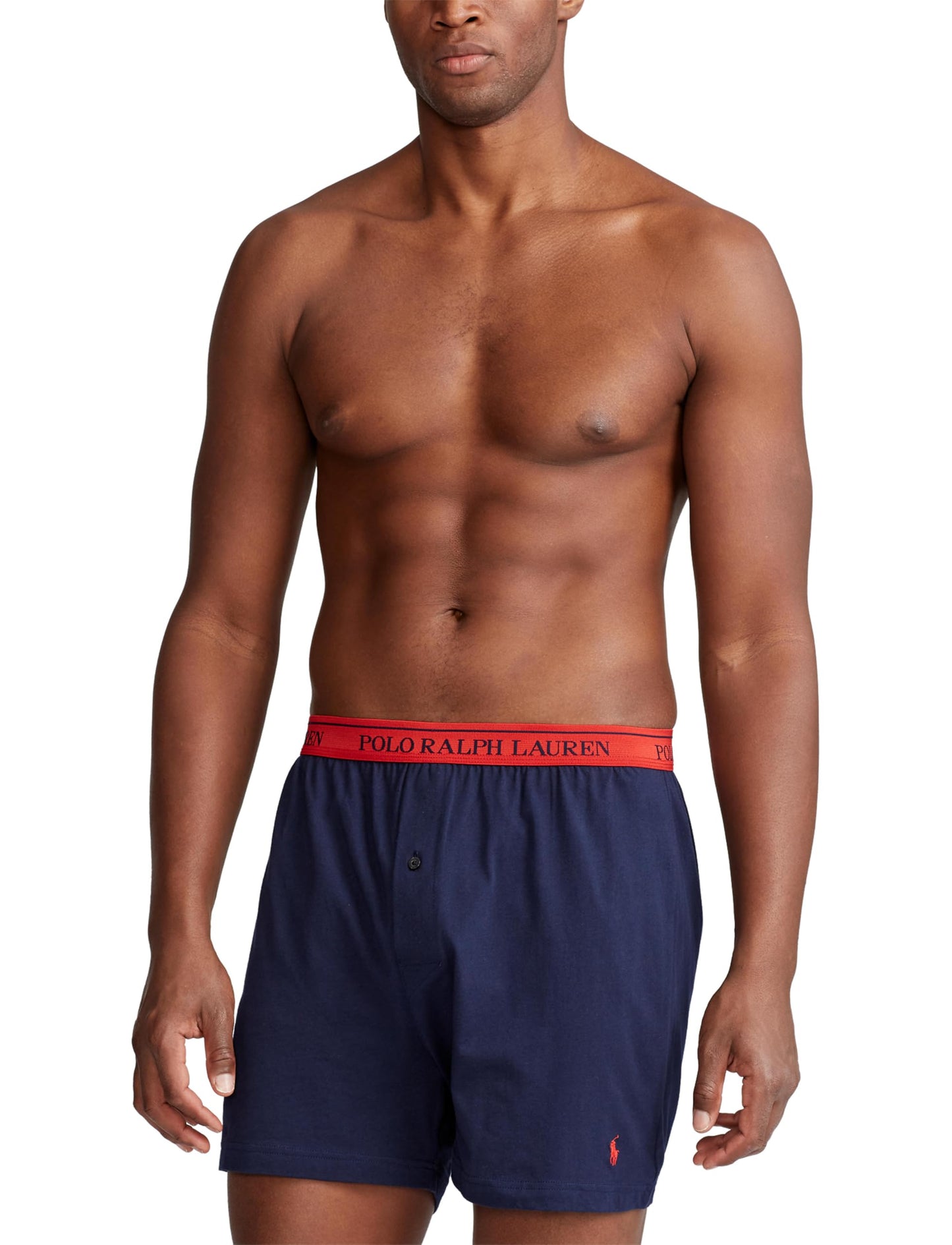 POLO RALPH LAUREN Men's Classic Fit Cotton Knit Boxers, 3 Pack
