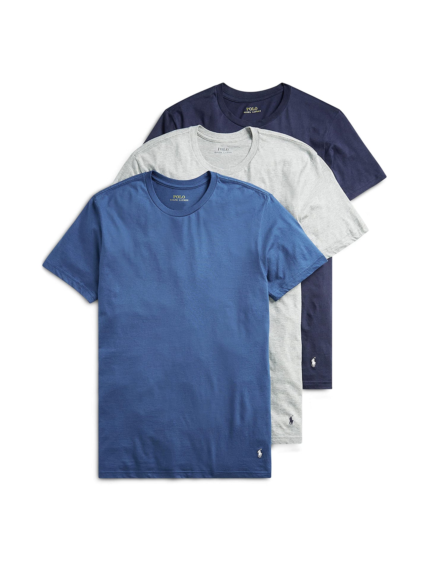 POLO RALPH LAUREN Men's Classic Fit Cotton Crew Undershirts, 3 Pack