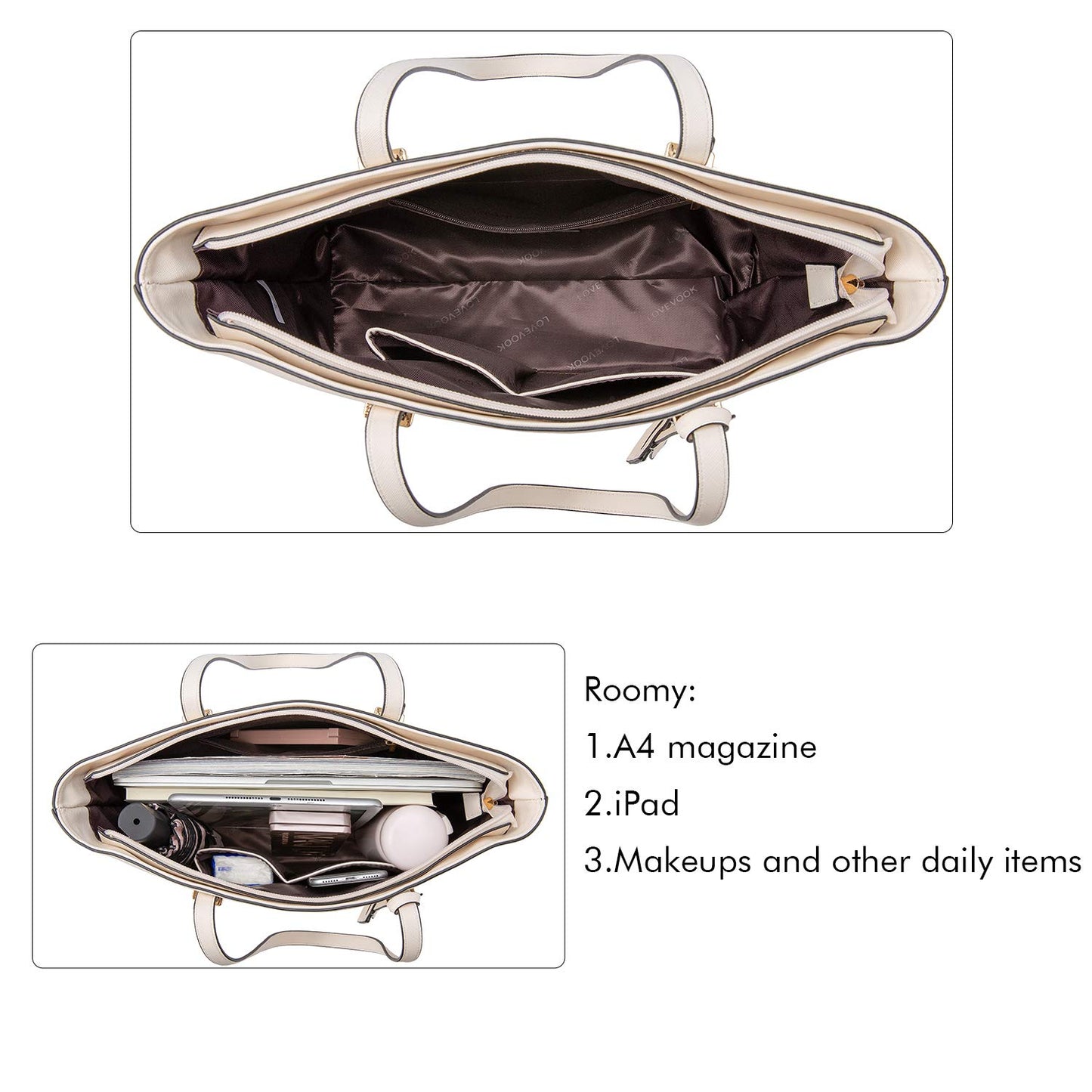Handbags for Women Shoulder Bags Tote Satchel Hobo 3pcs Purse Set