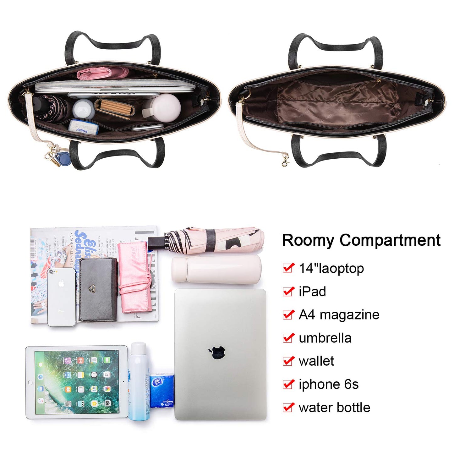 Handbags for Women Shoulder Bags Tote Satchel Hobo 3pcs Purse Set