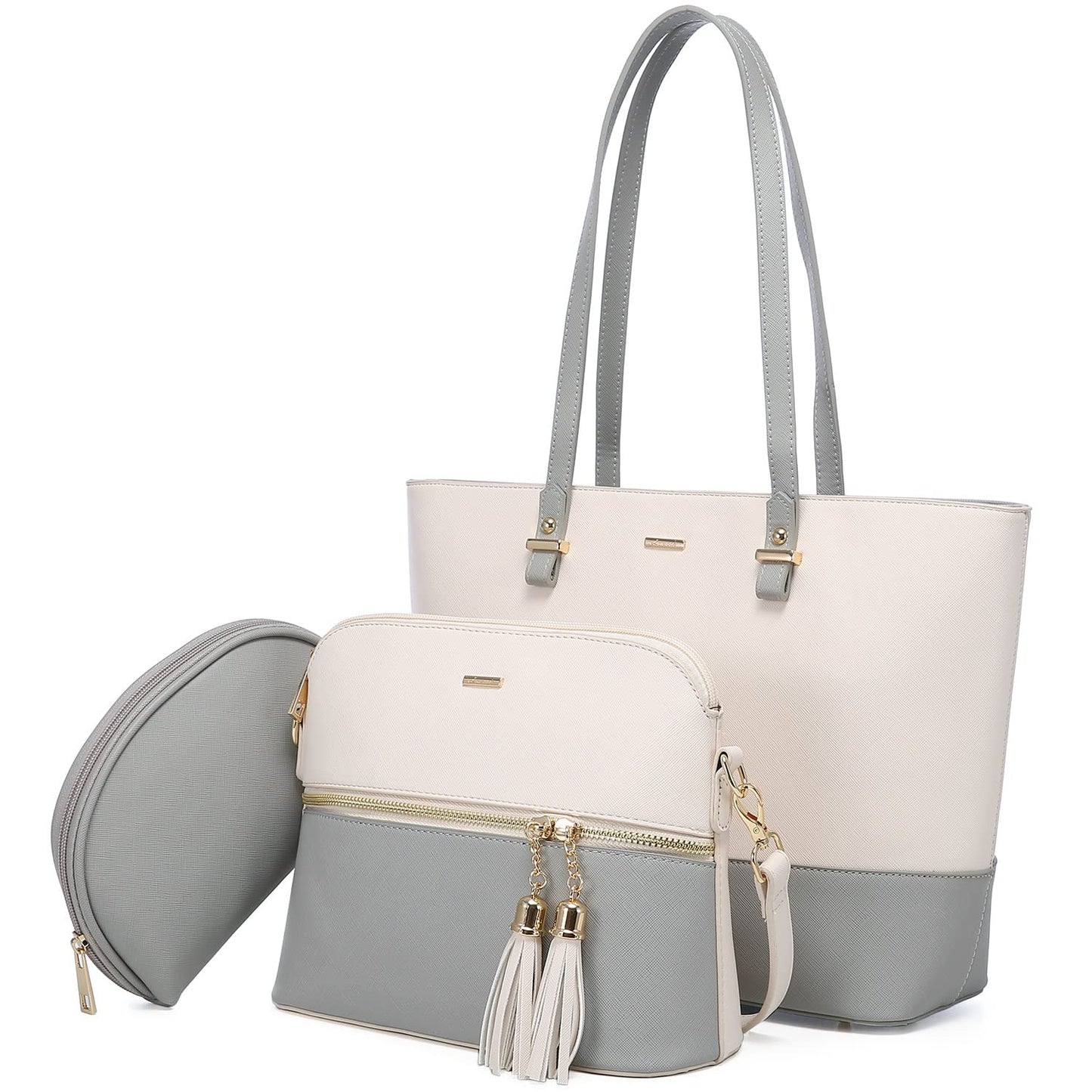 Handbags for Women Shoulder Bags Tote Satchel Hobo 3pcs Purse Set