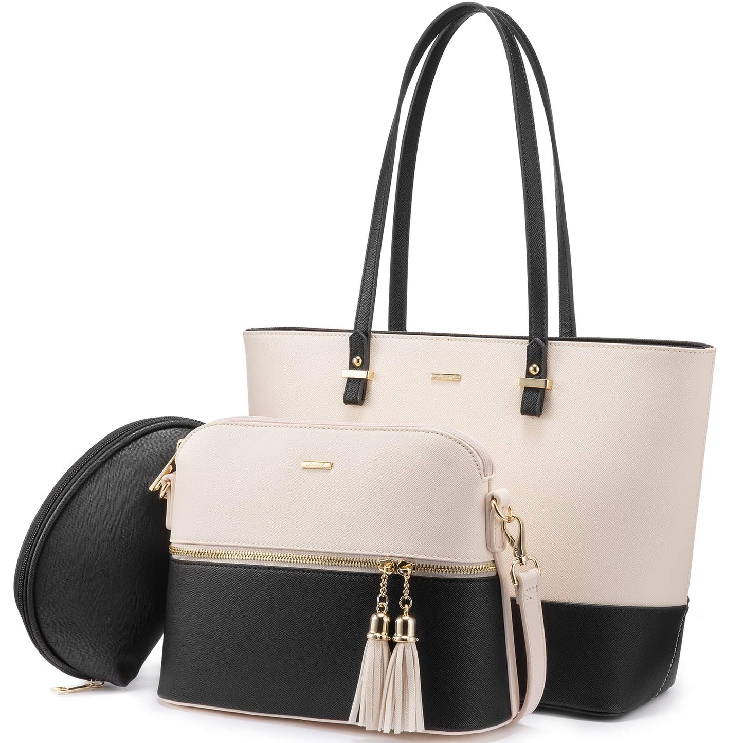 Handbags for Women Shoulder Bags Tote Satchel Hobo 3pcs Purse Set