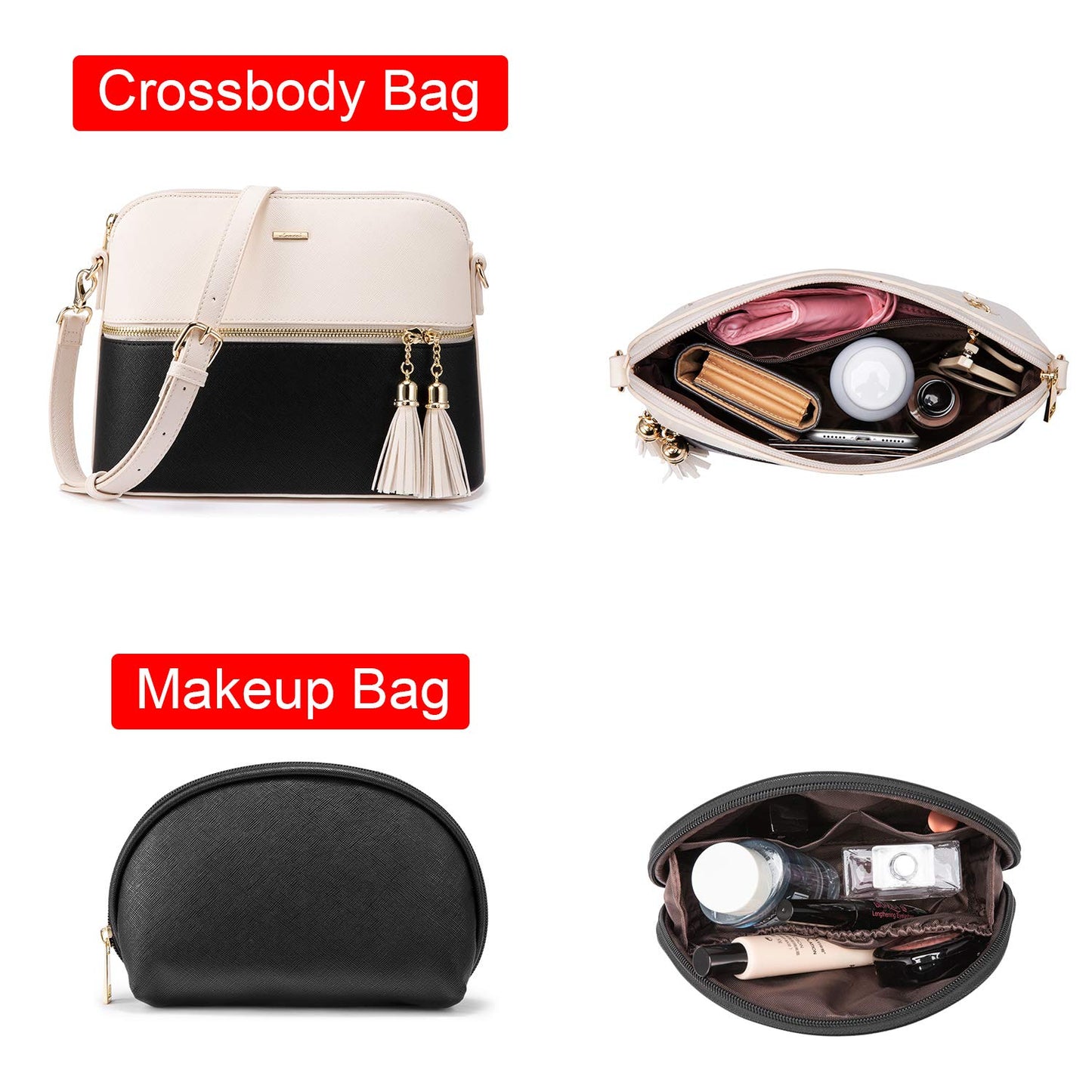 Handbags for Women Shoulder Bags Tote Satchel Hobo 3pcs Purse Set