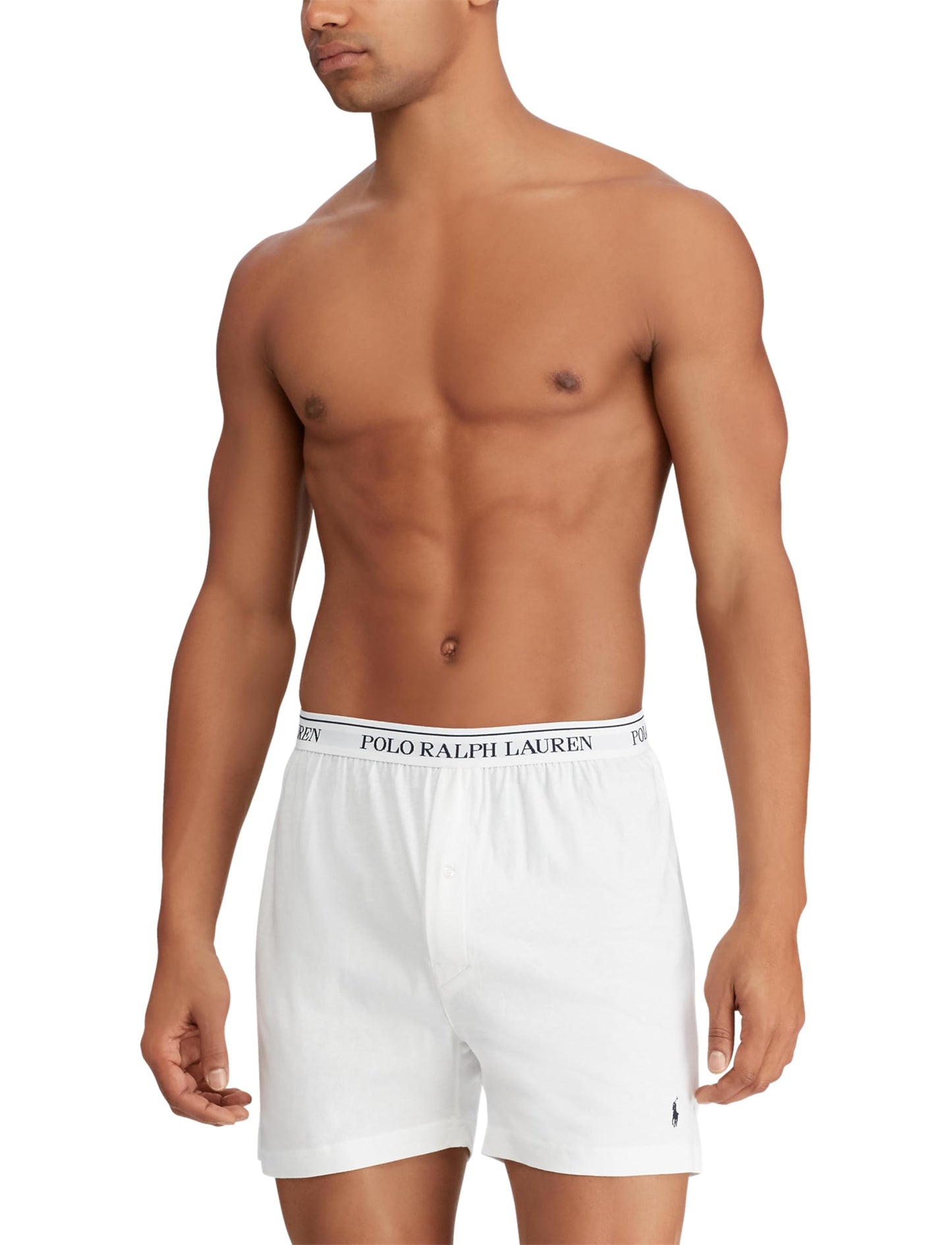 POLO RALPH LAUREN Men's Classic Fit Cotton Knit Boxers, 3 Pack