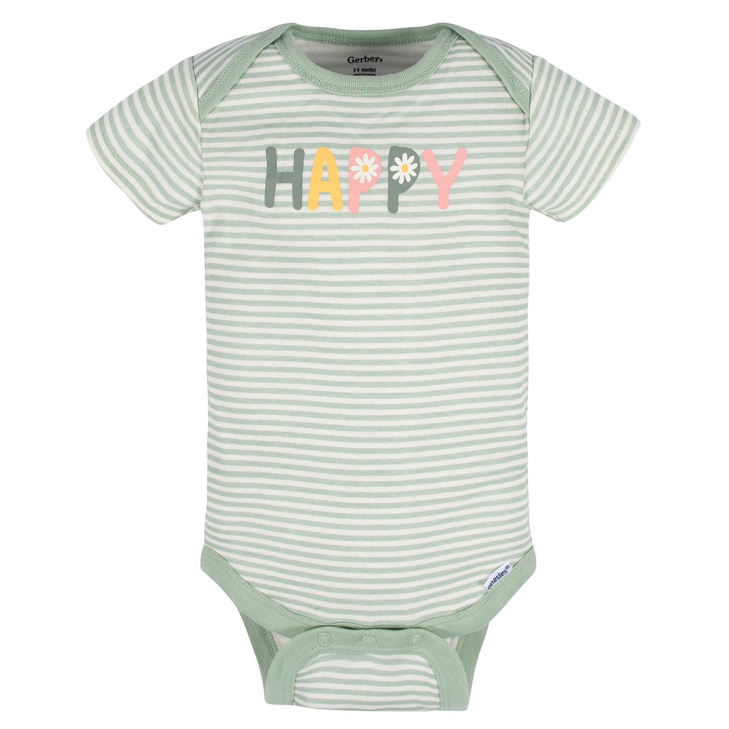 Gerber Baby Girls' 8-Pack Short Sleeve Onesies Bodysuits