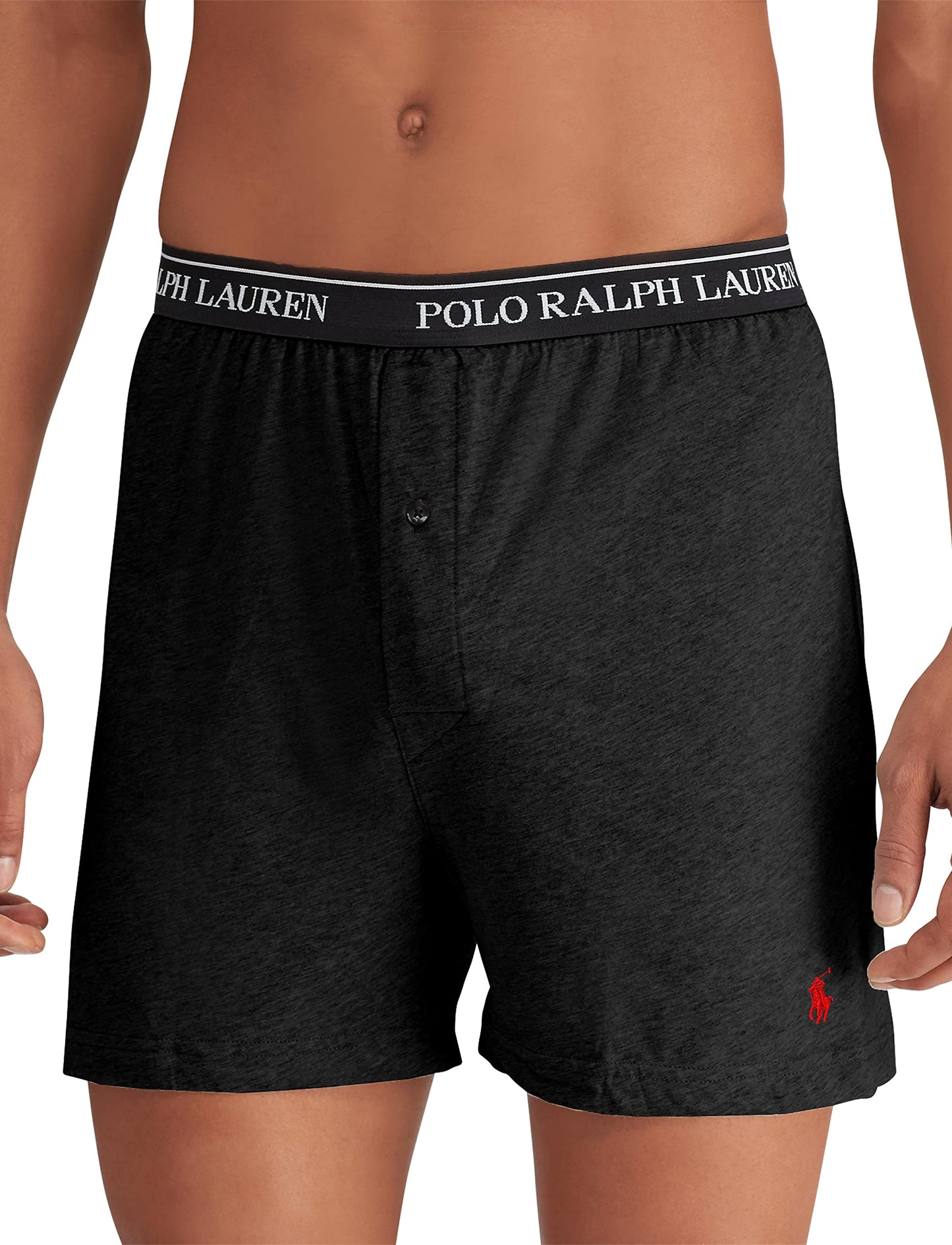 POLO RALPH LAUREN Men's Classic Fit Cotton Knit Boxers, 3 Pack